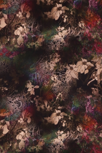 Designer Pure Printed Crepe Silk Fabric